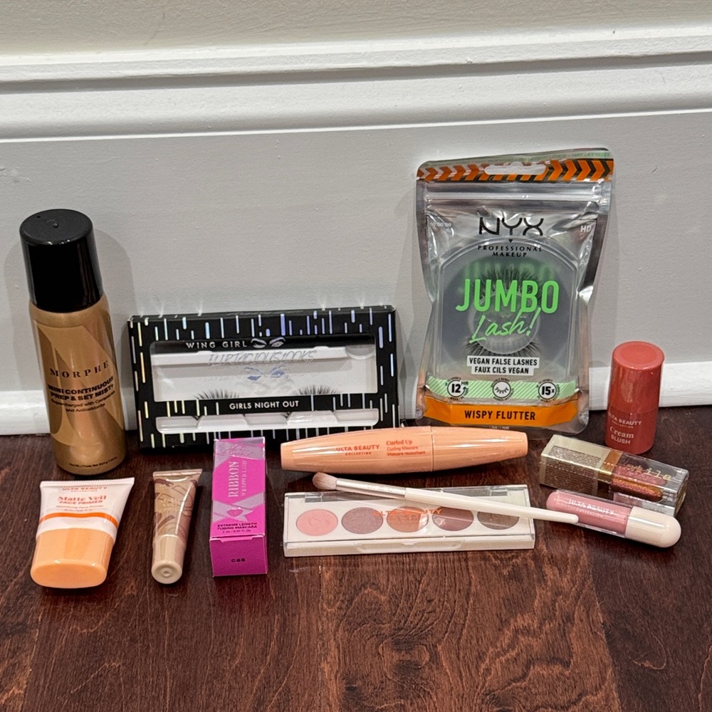 NEW Makeup Bundle Morphe Stila NYX Too Faced Ulta Setting Spray Primer Eyeshadow
